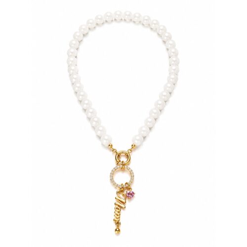 Gold pendant necklace with delicate chain and small charm and resin