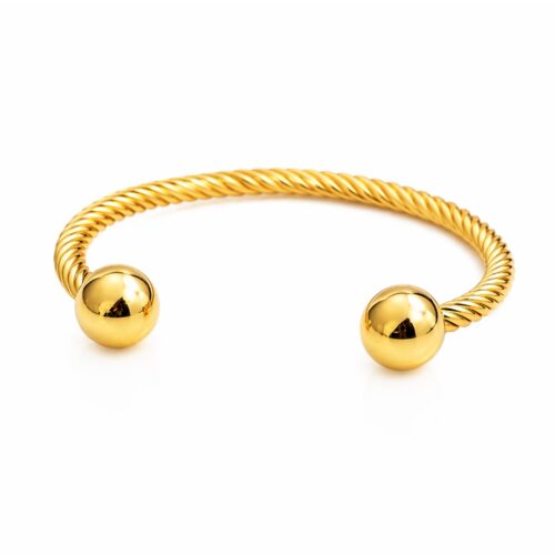 gold open cuff bracelet elegant minimal bangle for women
