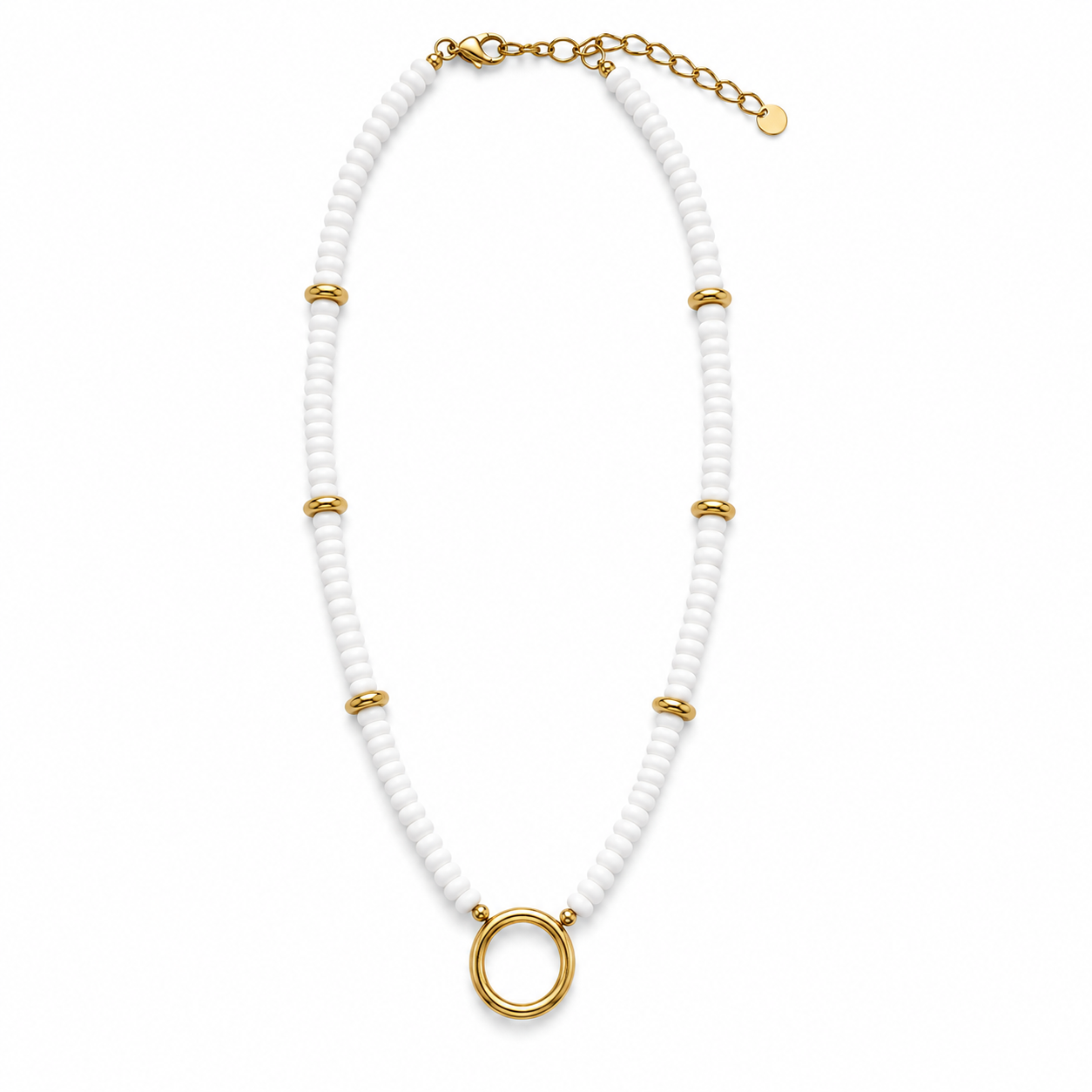 White Pukka Necklace