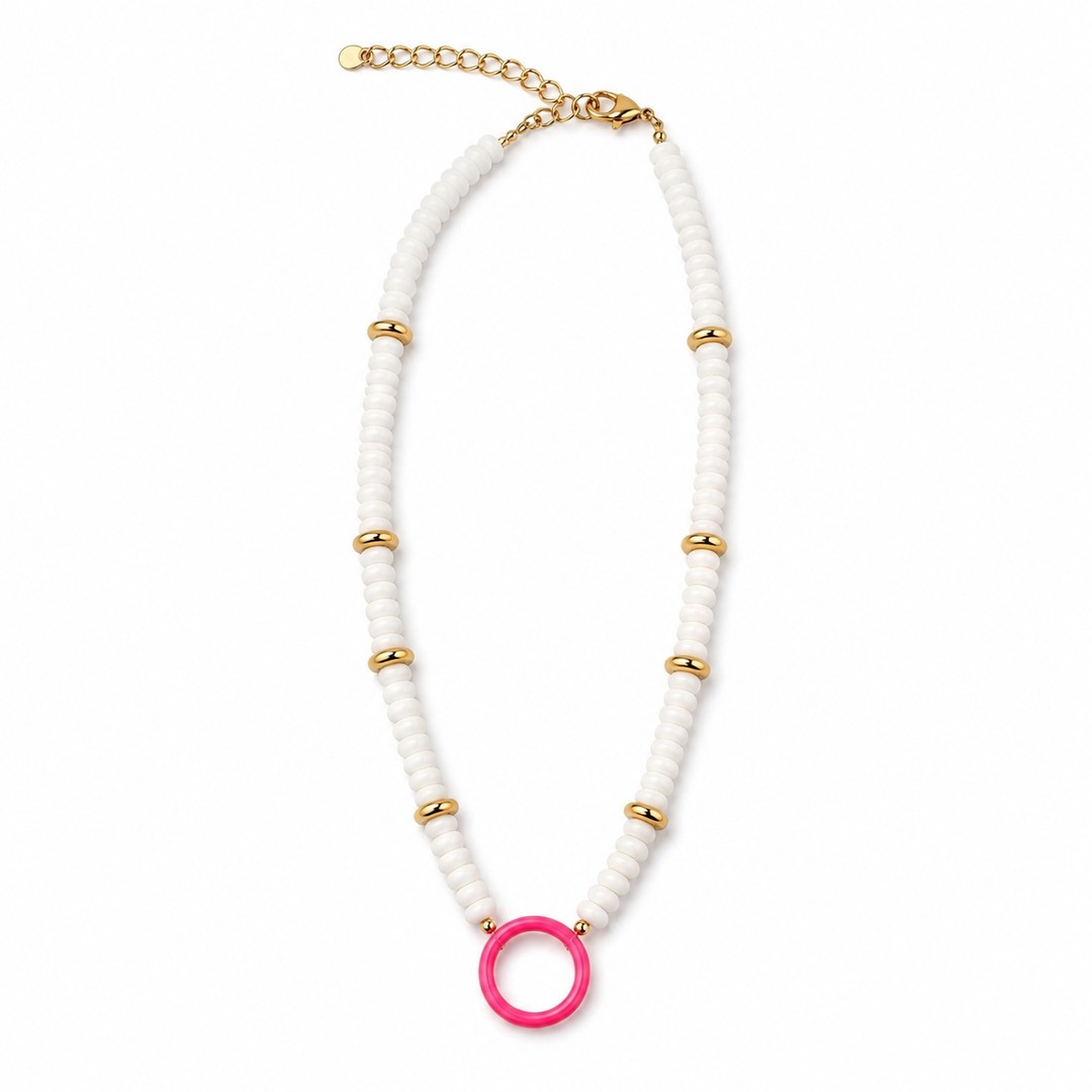 White Pukka Necklace - Image 2