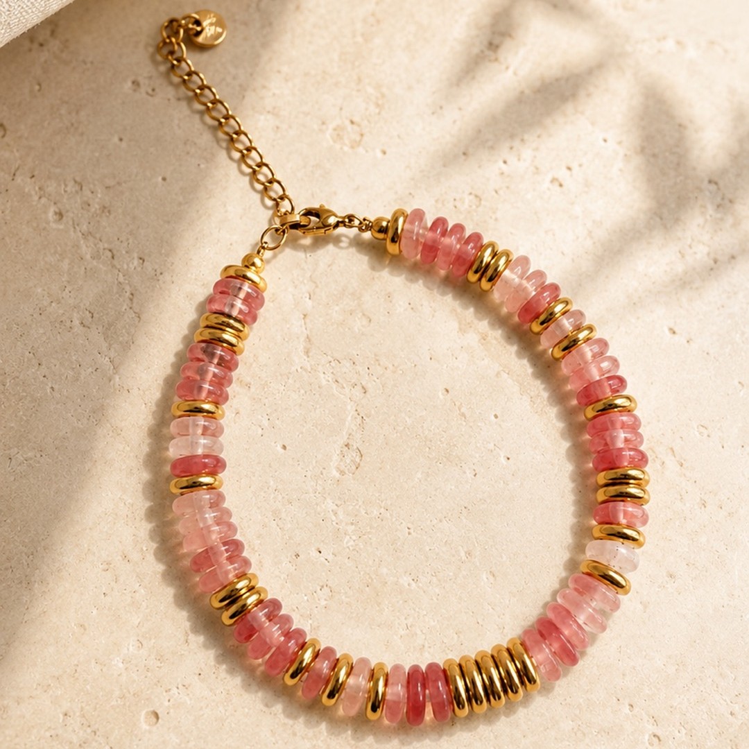 Pink Puka Bracelet - Image 2