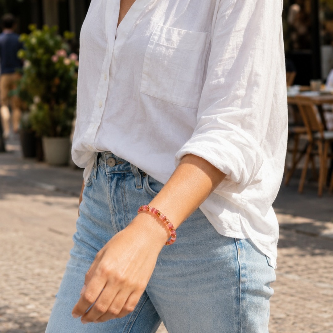 Pink Puka Bracelet - Image 4